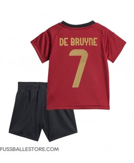 Günstige Belgien Kevin De Bruyne #7 Heimtrikotsatz Kinder EM 2024 Kurzarm (+ Kurze Hosen)